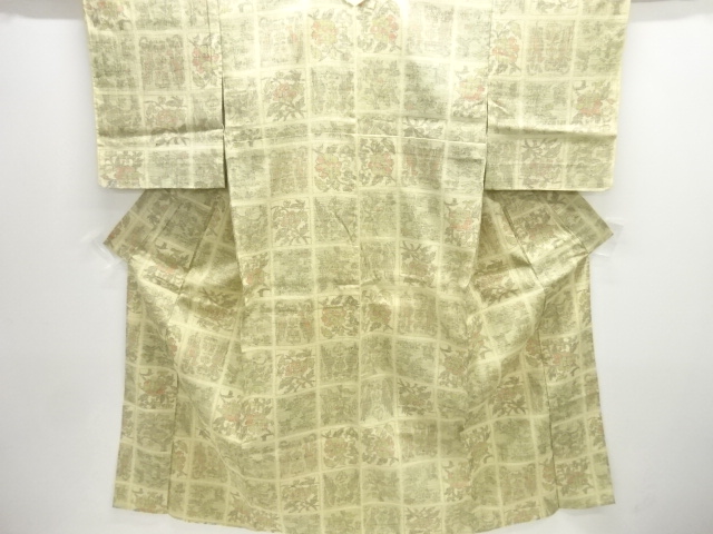 JAPANESE KIMONO / HITOE MAWATA OJIYA TSUMUGI 